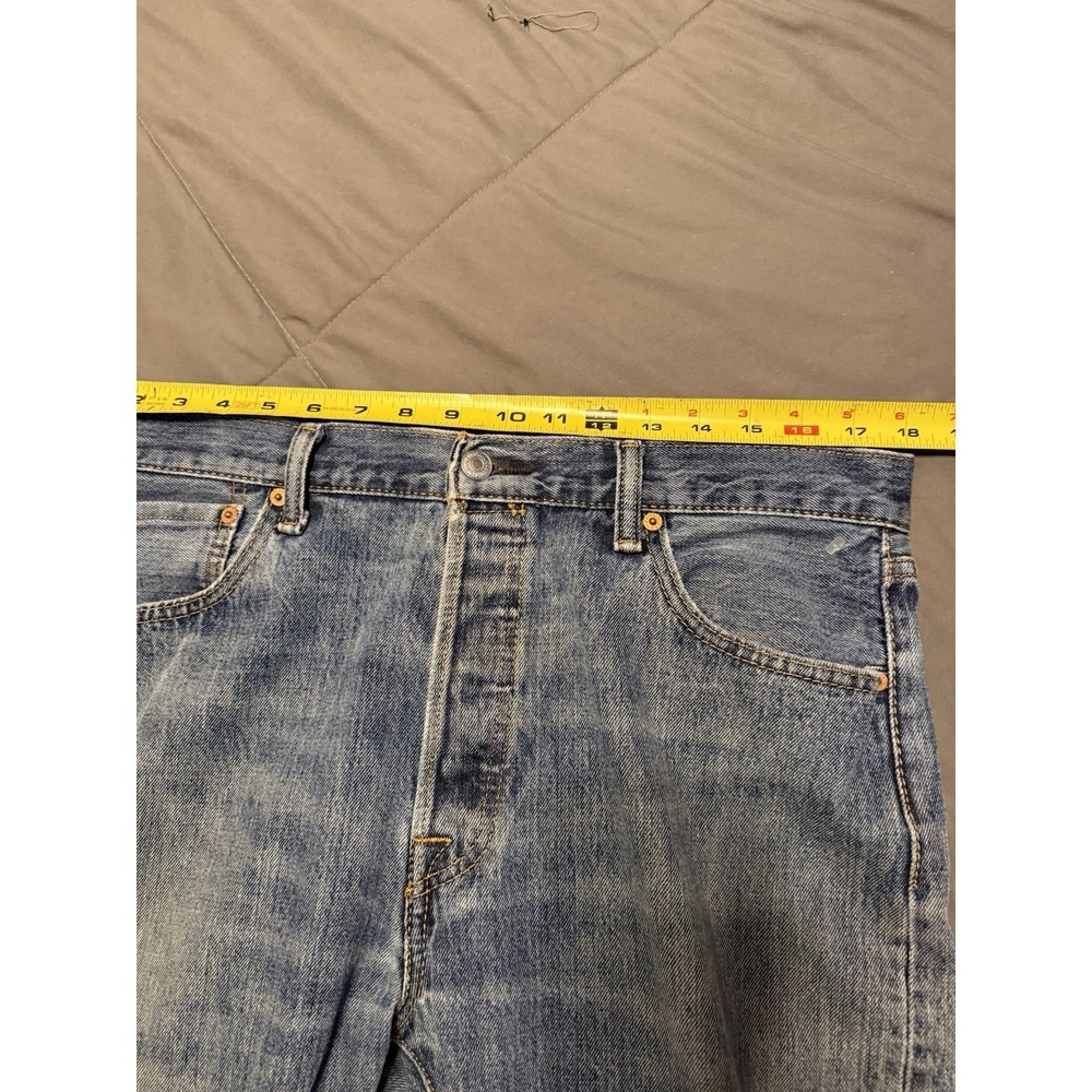 Levis 501 Jeans 36x29 Blue Regular Straight Stonewash Red Tab Denim - Picture 6 of 9